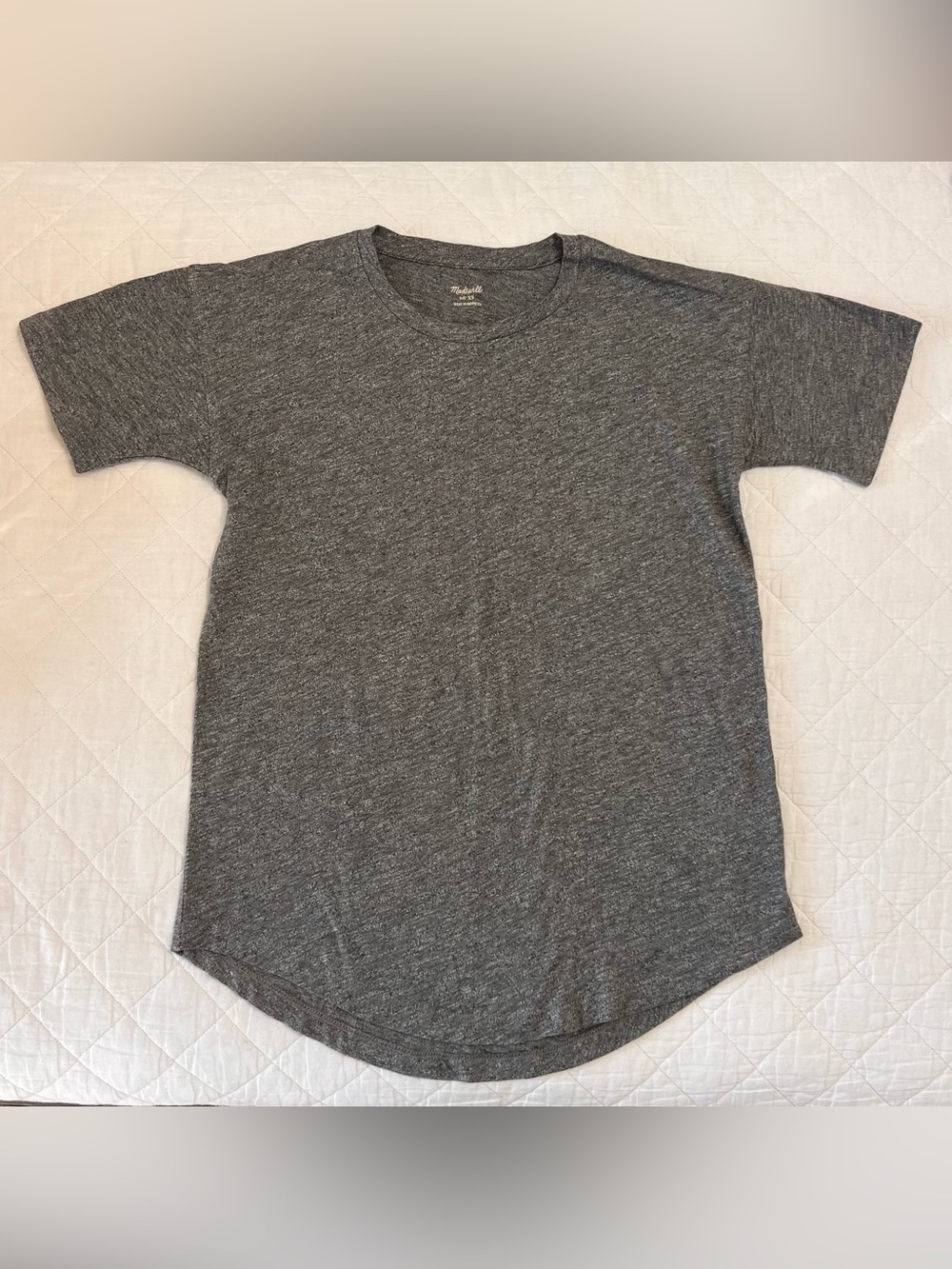 Madewell whisper cotton crewneck tee size XS heather grey